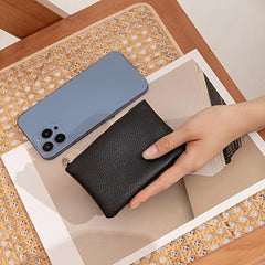 Soft Mini Wallet High Lychee Card Bag Key Storage Bag