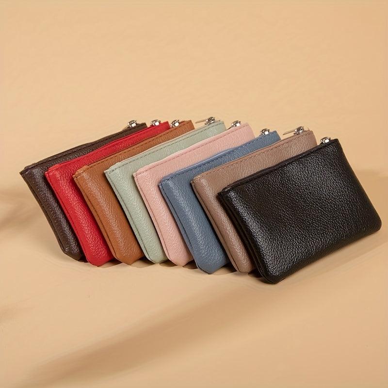 Soft Mini Wallet High Lychee Card Bag Key Storage Bag