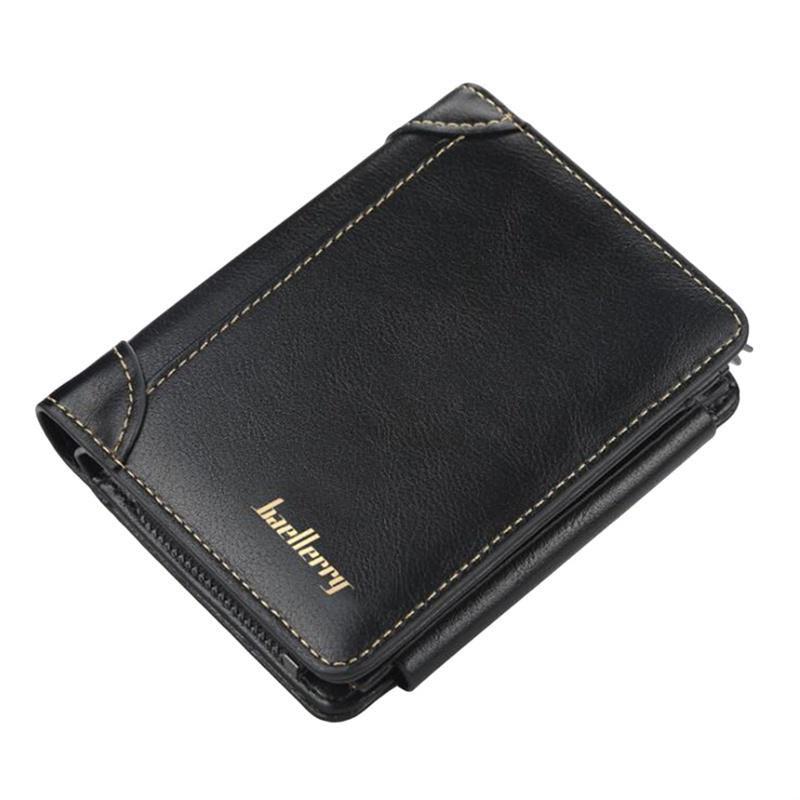 Men's Bifold Leather Wallet ID Card Holder