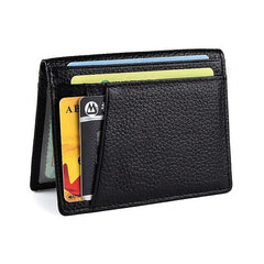 Men's Leather Card Holder Ultra thin Credit ID Case