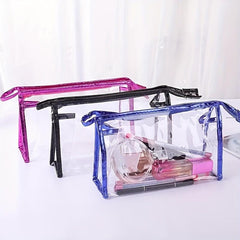 Multifunctional Travel Toiletry Bag - Zipper Cosmetic Brush Storage