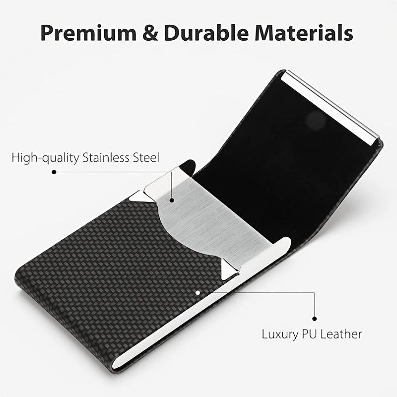 PU Leather Business Card Holder for Cards ID Credit Gift Cards