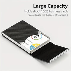 PU Leather Business Card Holder for Cards ID Credit Gift Cards
