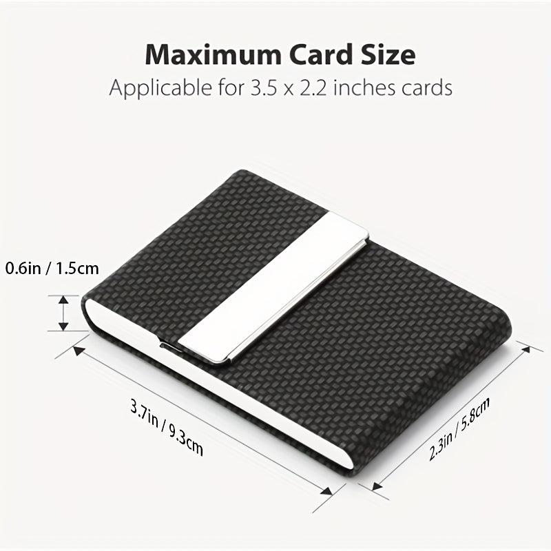 PU Leather Business Card Holder for Cards ID Credit Gift Cards