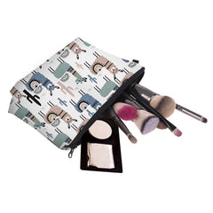 Cartoon Print Zipper Pouch Lightweight Travel Storage Bag