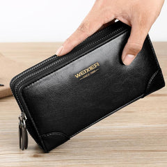 Vintage Men's Handbag Hand Grip Bag Cell Phone Bag Wallet