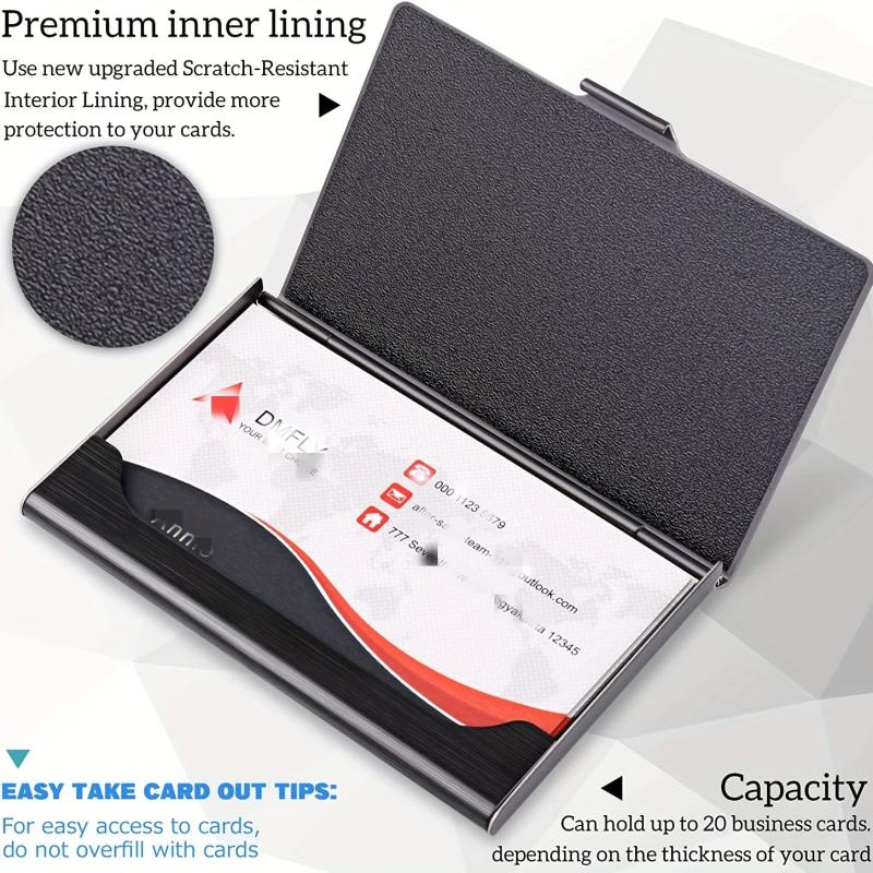 Men's Stainless Steel Card Holder Anti Fingerprint Coating