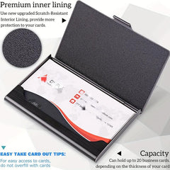 Men's Stainless Steel Card Holder Anti Fingerprint Coating