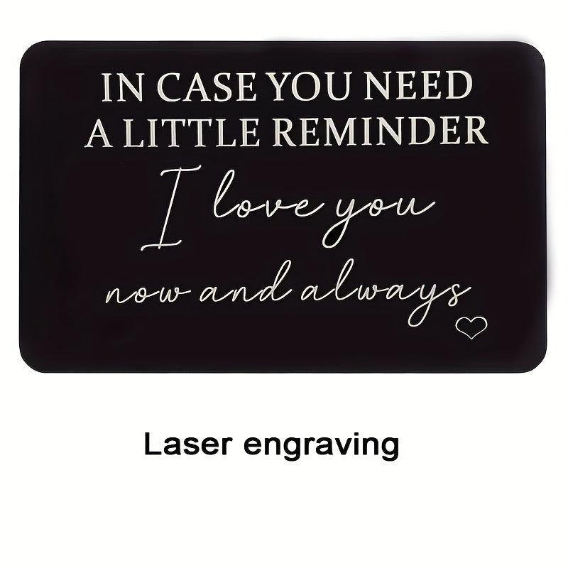 Engraved Wallet Insert Card Birthday Gift