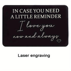 Engraved Wallet Insert Card Birthday Gift