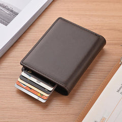 Men's Short Wallet Card Holder Anti-theft Brush Anti-magnetic
