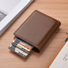 Men's Short Wallet Card Holder Anti-theft Brush Anti-magnetic