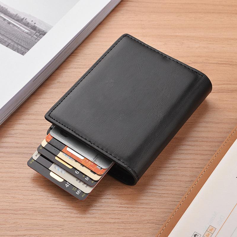 Men's Short Wallet Card Holder Anti-theft Brush Anti-magnetic