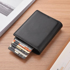 Men's Short Wallet Card Holder Anti-theft Brush Anti-magnetic
