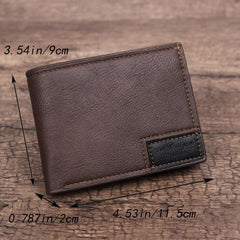 Casual Business Loose-Leaf Wallet Small Zipper