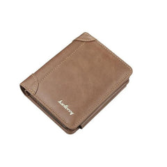 Men's 3-Fold Wallet with Card Slots & Zipper Coin Pocket