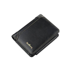 Men's 3-Fold Wallet with Card Slots & Zipper Coin Pocket