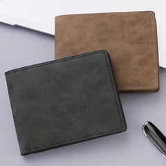 Men's Soft PU Leather Wallet Vintage Thin Wallet Credit Card Holder