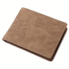 Men's Soft PU Leather Wallet Vintage Thin Wallet Credit Card Holder