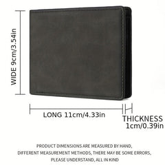 Men's Soft PU Leather Wallet Vintage Thin Wallet Credit Card Holder