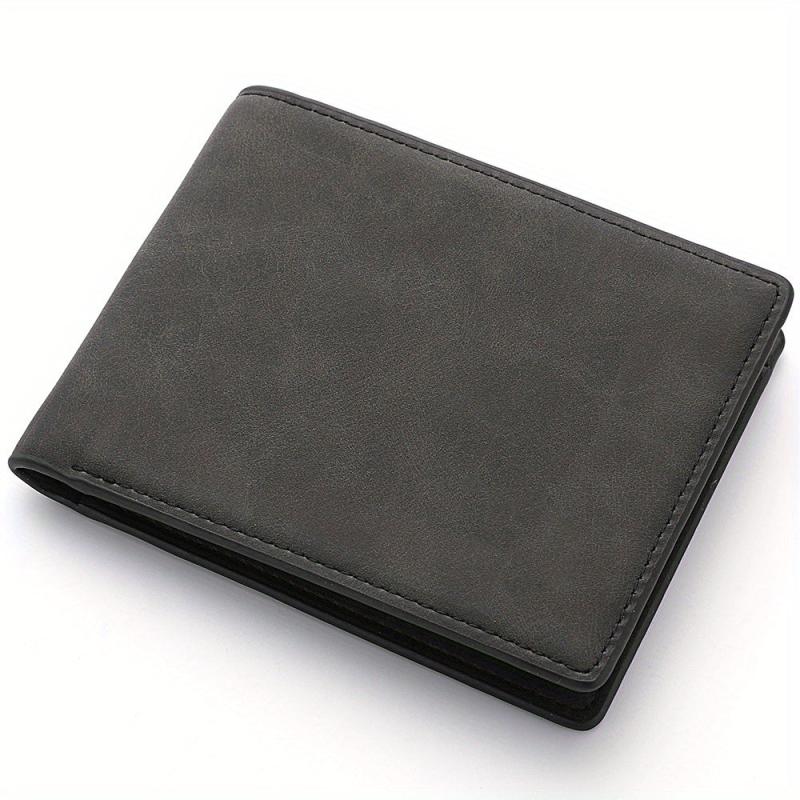 Men's Soft PU Leather Wallet Vintage Thin Wallet Credit Card Holder