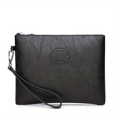 Men's Clutch Envelope Bag Business Casual Handbag Zipper Money Clip