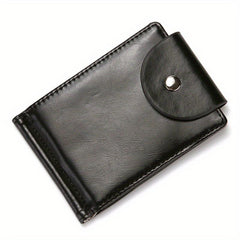 Men's Slim Leather Wallet with Zipper Coin Purse