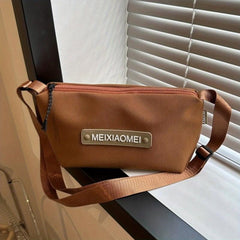 Canvas Crossbody Bag Sporty Style Casual Women Men Shoulder Bag