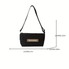 Canvas Crossbody Bag Sporty Style Casual Women Men Shoulder Bag