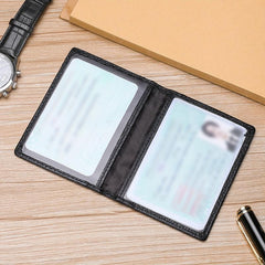 Slim Leather Credit Card Holder Bifold Wallet