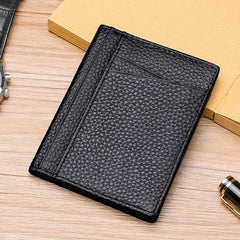 Slim Leather Credit Card Holder Bifold Wallet