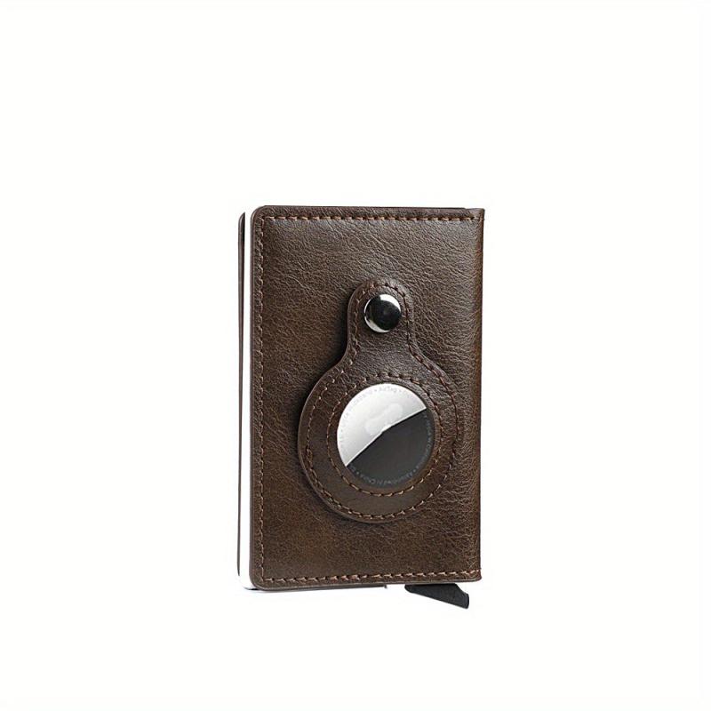 Men's RFID Blocking Card Holder With AirTag Holder Slim