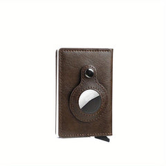 Men's RFID Blocking Card Holder With AirTag Holder Slim