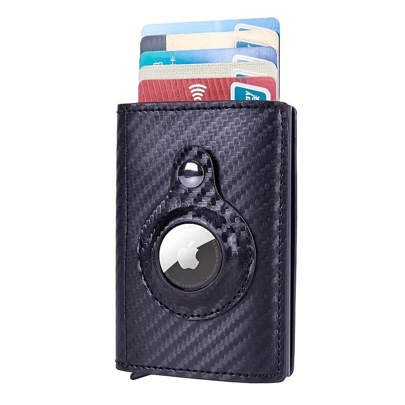 Men's RFID Blocking Card Holder With AirTag Holder Slim