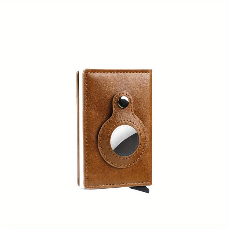 Men's RFID Blocking Card Holder With AirTag Holder Slim