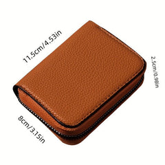PU Leather Credit Card Storage Bag Casual Card Holder
