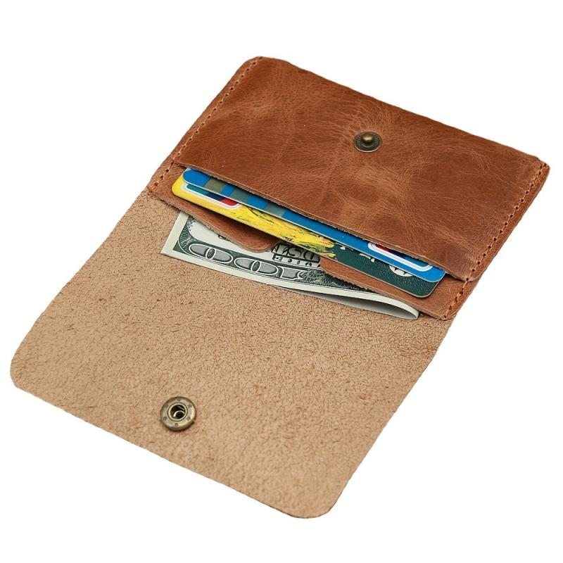 Men's Crazy Horse Leather Wallet Top Layer Cowhide Vintage Casual