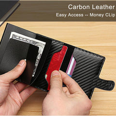 Men's Rfid Blocking Card Holder Small Wallet