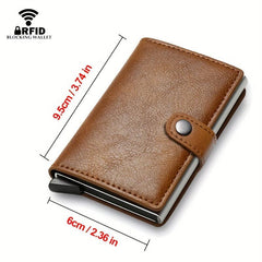 Men's Rfid Blocking Card Holder Small Wallet