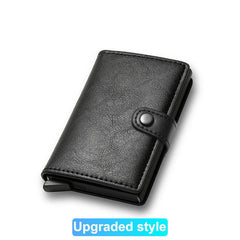 Men's Rfid Blocking Card Holder Small Wallet
