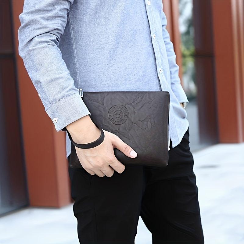 Men's Clutch Bag Pu Leather Mobile Phone Wallet