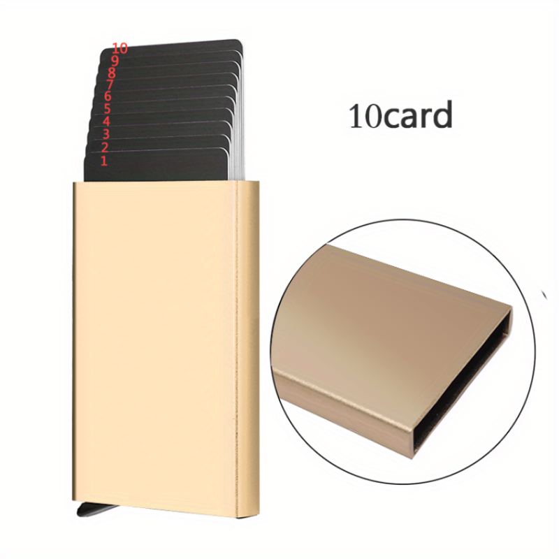 Anti Theft ID Credit Card Holder Aluminium Metal Wallet Pocket Case