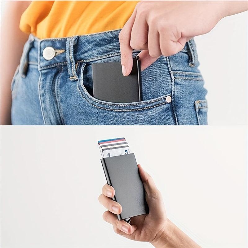 Anti Theft ID Credit Card Holder Aluminium Metal Wallet Pocket Case