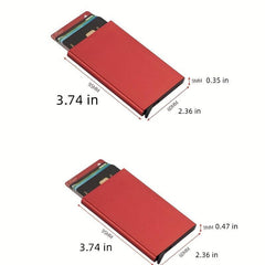 Anti Theft ID Credit Card Holder Aluminium Metal Wallet Pocket Case