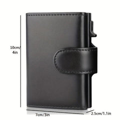 Men's Leather Card Holder RFID Blocking Coin Purse