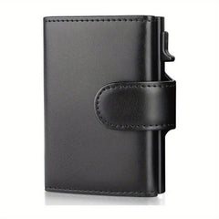 Men's Leather Card Holder RFID Blocking Coin Purse