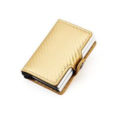 Double Layer Credit Card Box Anti Degaussing Automatic Card Bag Wallet