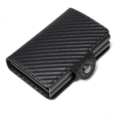 Double Layer Credit Card Box Anti Degaussing Automatic Card Bag Wallet
