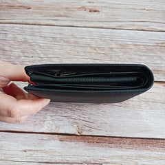 Men Short Leather Wallet with Coin Pocket