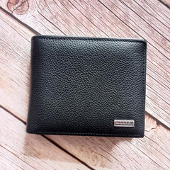 Men Short Leather Wallet with Coin Pocket